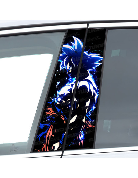 Naklejka na słupek samochodowy Goku UI | TurboWrapz.com