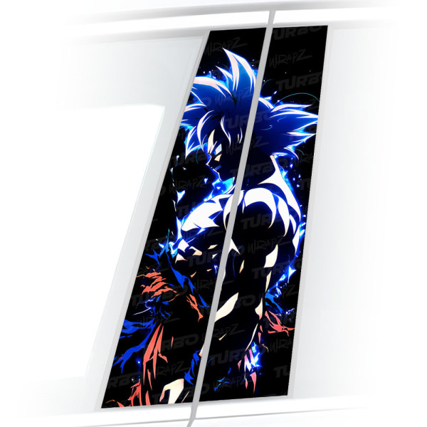 Naklejka na słupek samochodowy Goku UI | TurboWrapz.com
