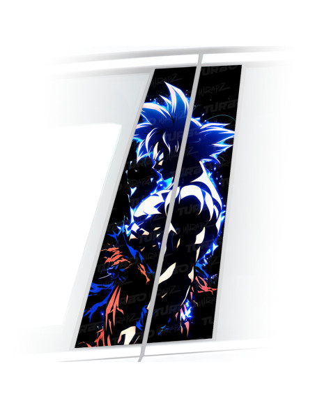 Naklejka na słupek samochodowy Goku UI | TurboWrapz.com