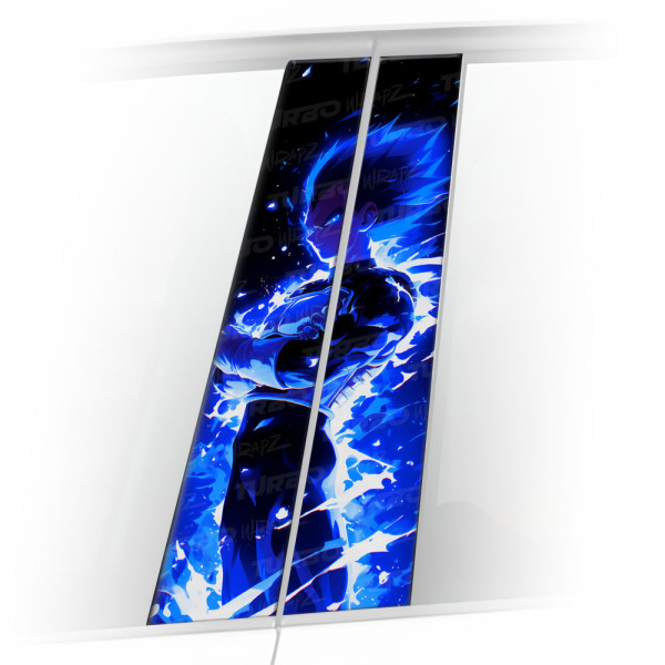 Sticker for car pillar Vegeta UI | TurboWrapz.com