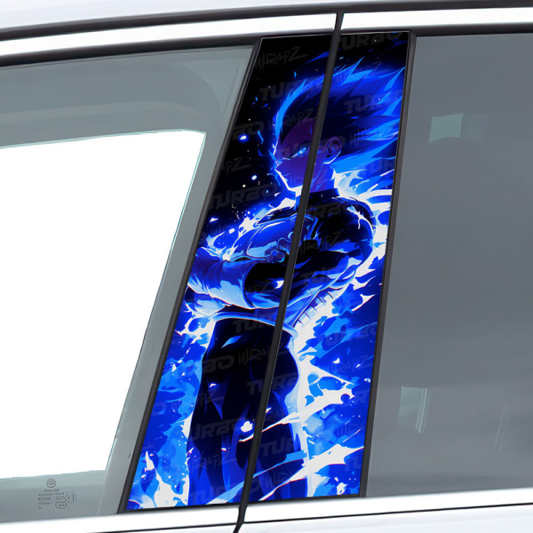 Sticker for car pillar Vegeta UI | TurboWrapz.com