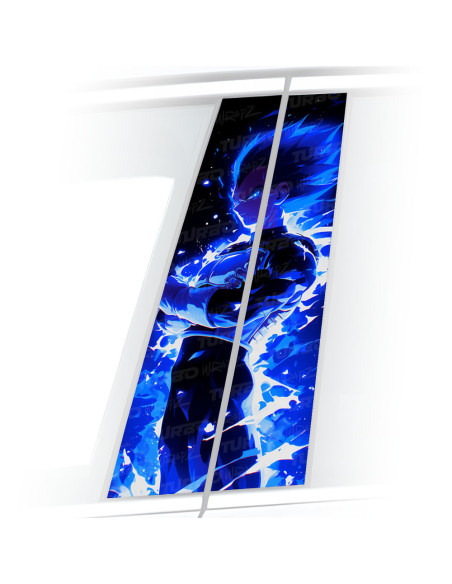 Sticker for car pillar Vegeta UI | TurboWrapz.com