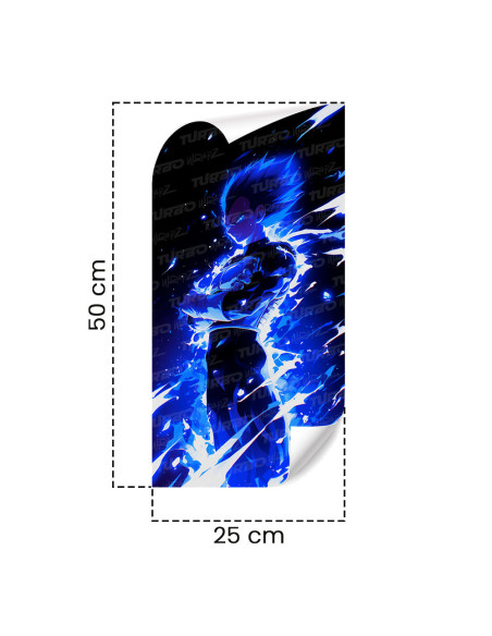 Sticker for car pillar Vegeta UI | TurboWrapz.com