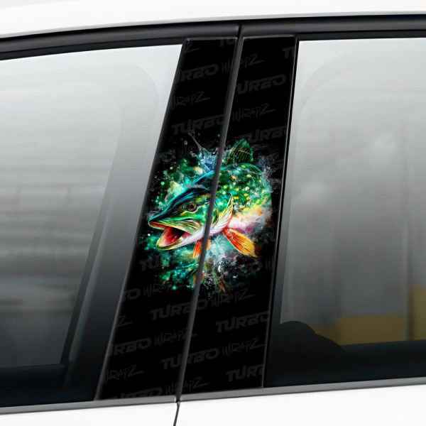 Sticker for car pillar Szczupak 3 | TurboWrapz.com