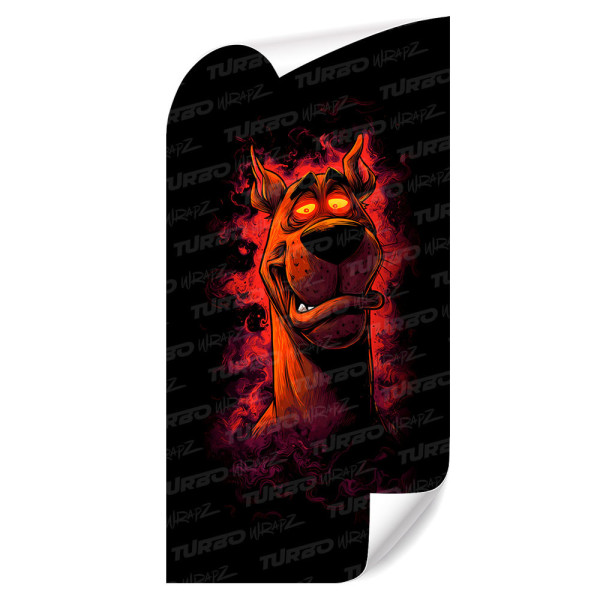 Naklejka na słupek samochodowy Zjarany Scooby Doo | TurboWrapz.com