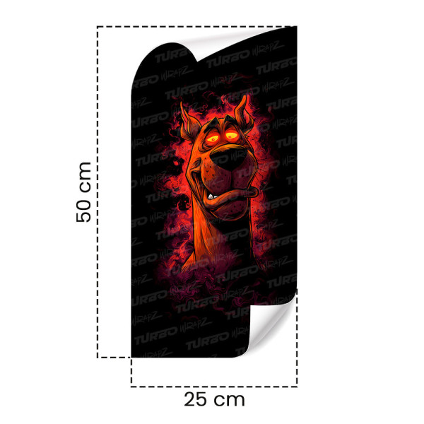 Naklejka na słupek samochodowy Zjarany Scooby Doo | TurboWrapz.com