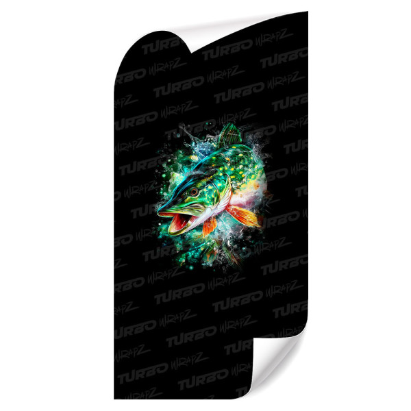 Naklejka na słupek samochodowy Szczupak 3 | TurboWrapz.com