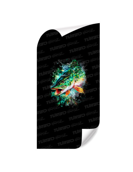 Naklejka na słupek samochodowy Szczupak 3 | TurboWrapz.com