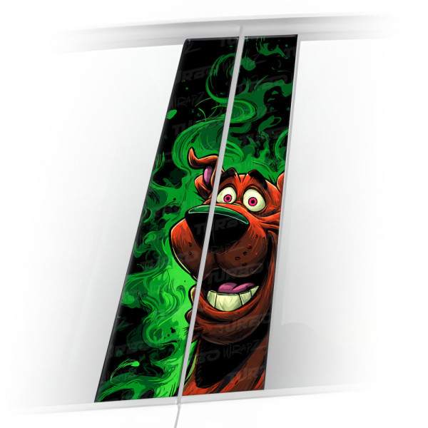 Sticker for car pillar Zjarany Scooby Doo | TurboWrapz.com