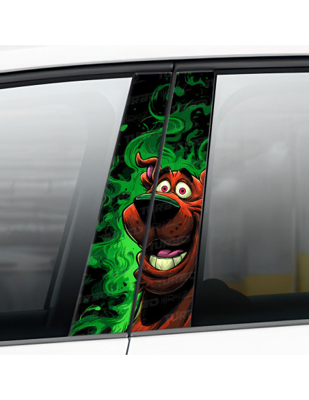 Sticker for car pillar Zjarany Scooby Doo | TurboWrapz.com