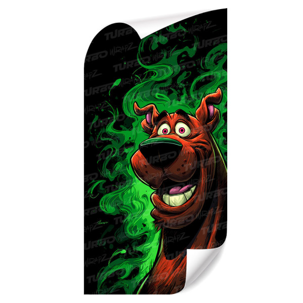 Naklejka na słupek samochodowy Zjarany Scooby Doo | TurboWrapz.com