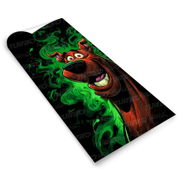 Naklejka na słupek samochodowy Zjarany Scooby Doo | TurboWrapz.com