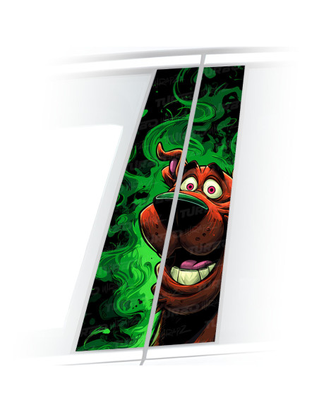 Sticker for car pillar Zjarany Scooby Doo | TurboWrapz.com
