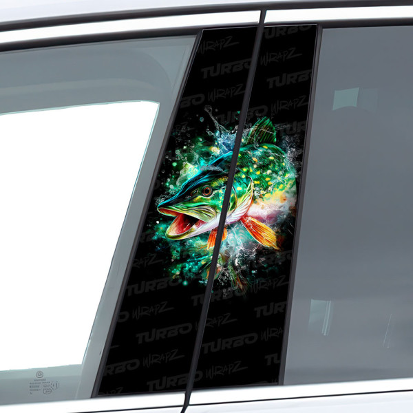 Sticker for car pillar Szczupak 3 | TurboWrapz.com