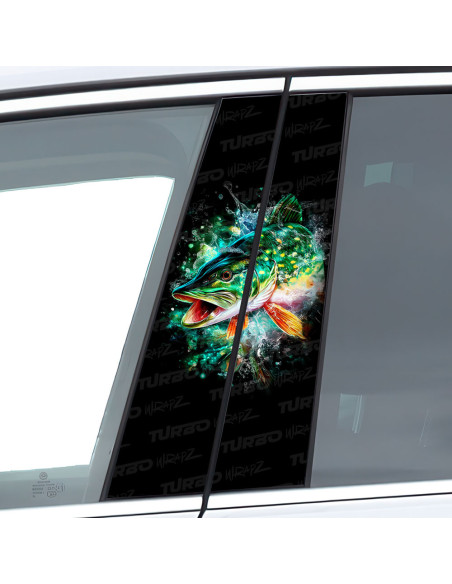 Sticker for car pillar Szczupak 3 | TurboWrapz.com