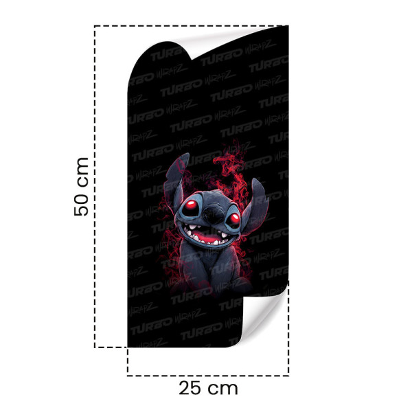 Sticker for car pillar Stitch Czerwony Dym | TurboWrapz.com