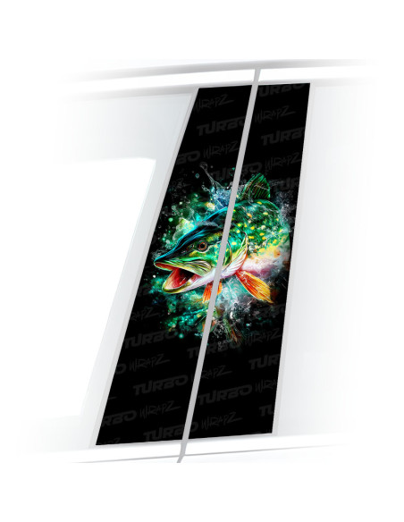 Sticker for car pillar Szczupak 3 | TurboWrapz.com