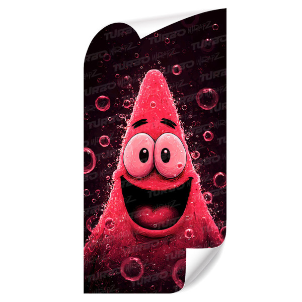 Sticker for car pillar Słodki Patrick Star | TurboWrapz.com