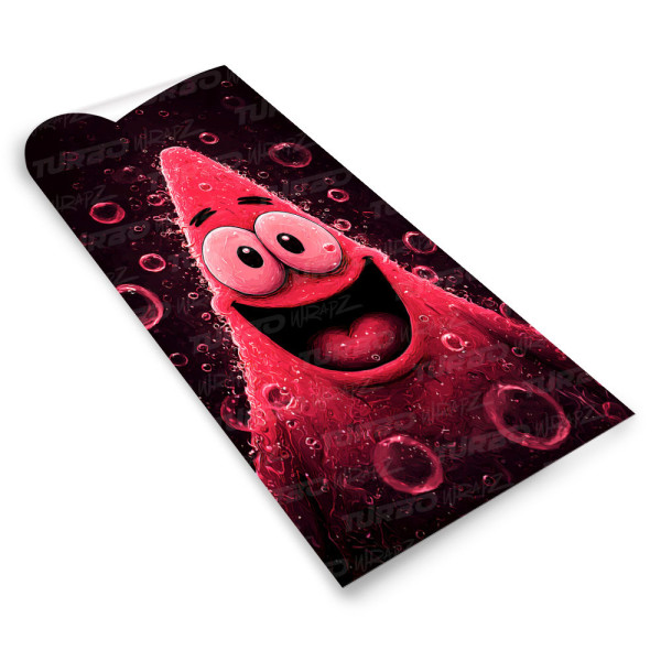 Sticker for car pillar Słodki Patrick Star | TurboWrapz.com
