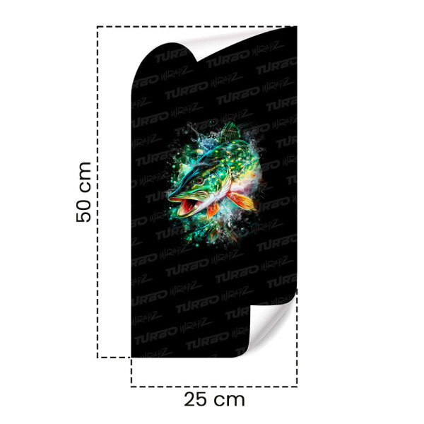 Sticker for car pillar Szczupak 3 | TurboWrapz.com