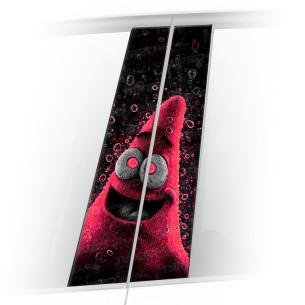 Sticker for car pillar Zjarany Patrick Star | TurboWrapz.com