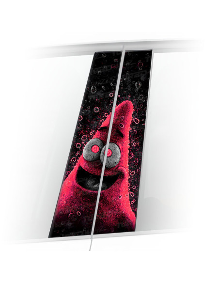 Naklejka na słupek samochodowy Zjarany Patrick Star | TurboWrapz.com