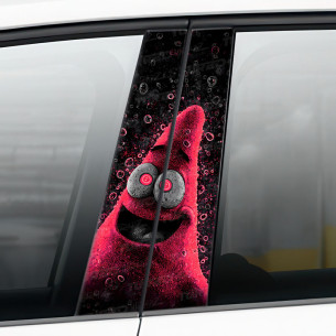 Naklejka na słupek samochodowy Zjarany Patrick Star | TurboWrapz.com 2