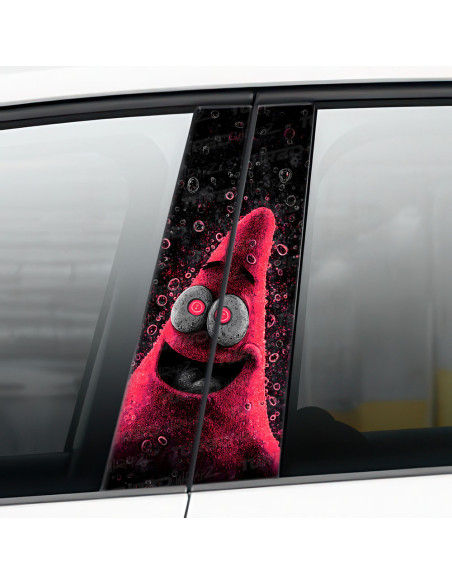 Naklejka na słupek samochodowy Zjarany Patrick Star | TurboWrapz.com