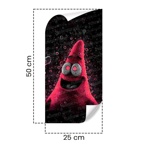 Naklejka na słupek samochodowy Zjarany Patrick Star | TurboWrapz.com