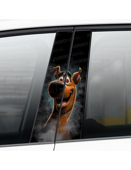 Sticker for car pillar Zjarany Scooby Doo | TurboWrapz.com