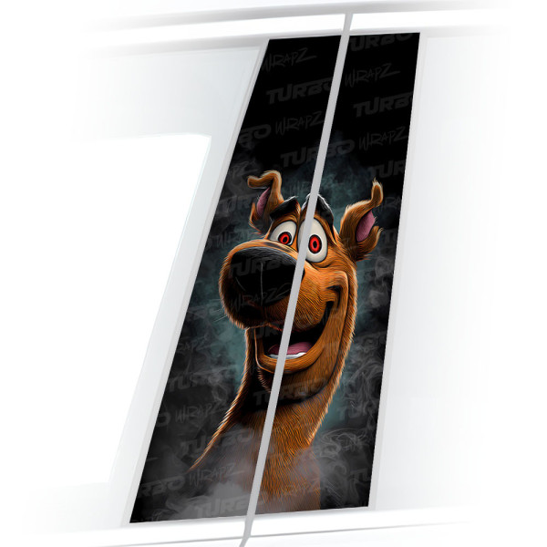 Sticker for car pillar Zjarany Scooby Doo | TurboWrapz.com