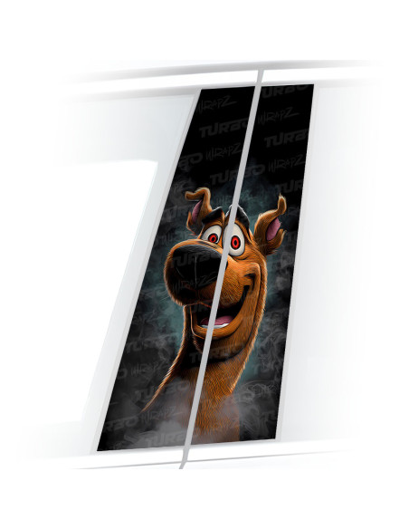 Sticker for car pillar Zjarany Scooby Doo | TurboWrapz.com