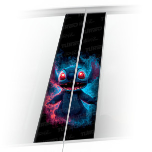 Naklejka na słupek samochodowy Stitch Na Fazie | TurboWrapz.com