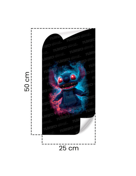 Sticker for car pillar Stitch Na Fazie | TurboWrapz.com
