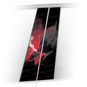 Sticker for car pillar Vegeta Godfather | TurboWrapz.com