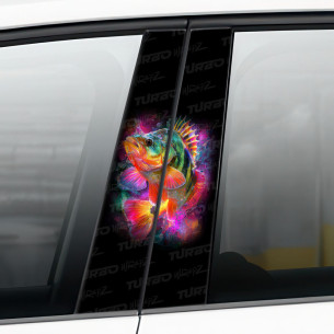 Naklejka na słupek samochodowy Okoń | TurboWrapz.com 2