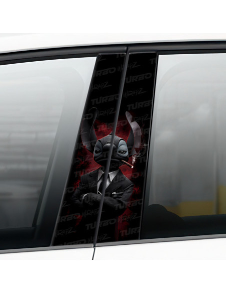 Naklejka na słupek samochodowy Stitch Godfather | TurboWrapz.com