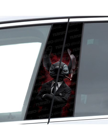 Naklejka na słupek samochodowy Stitch Godfather | TurboWrapz.com