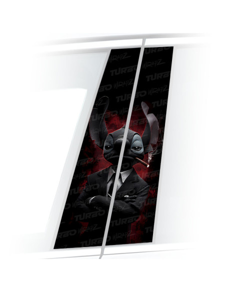 Naklejka na słupek samochodowy Stitch Godfather | TurboWrapz.com