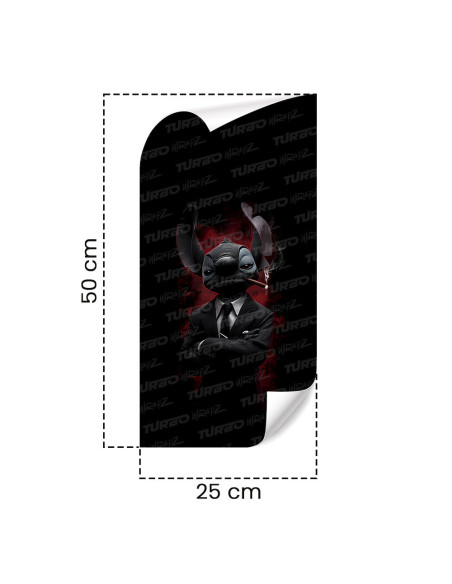 Sticker for car pillar Stitch Godfather | TurboWrapz.com