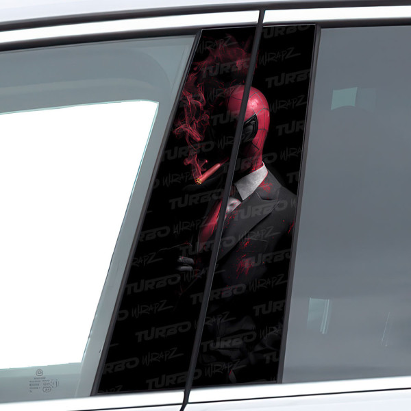 Naklejka na słupek samochodowy Spiderman Godfather | TurboWrapz.com