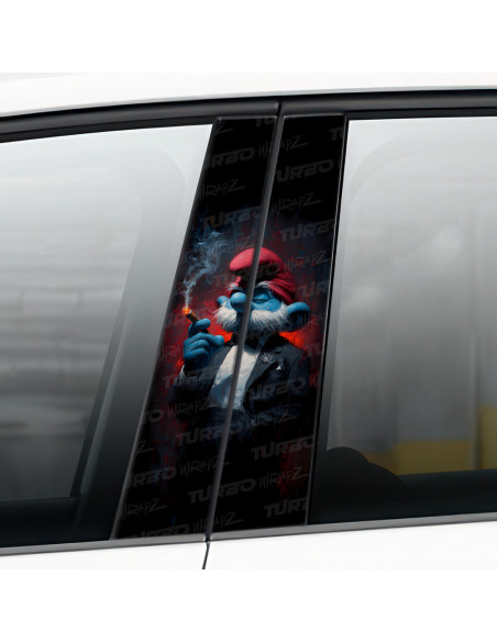 Naklejka na słupek samochodowy Papa Smerf Godfather | TurboWrapz.com