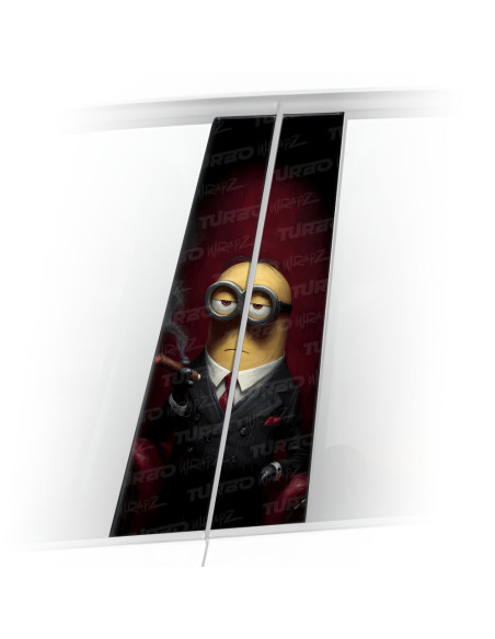 Sticker for car pillar Minionek Godfather | TurboWrapz.com