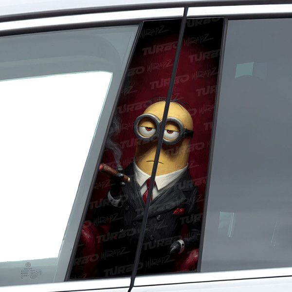 Naklejka na słupek samochodowy Minionek Godfather | TurboWrapz.com