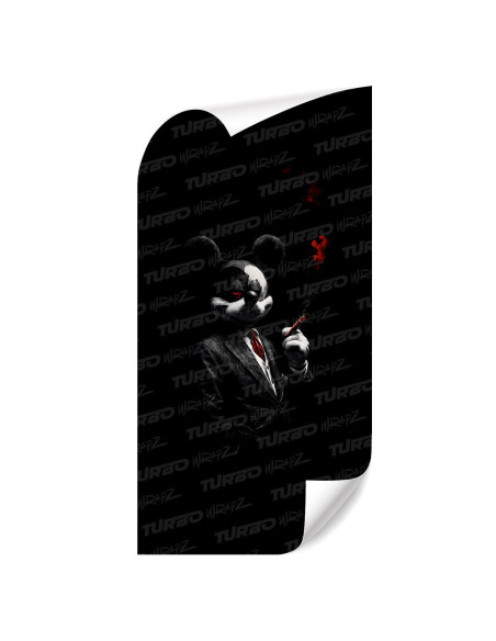 Sticker for car pillar Mickey Godfather | TurboWrapz.com