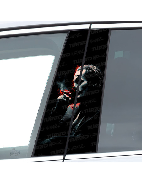 Sticker for car pillar Joker Godfather | TurboWrapz.com