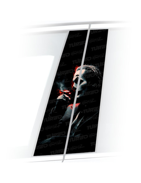 Sticker for car pillar Joker Godfather | TurboWrapz.com