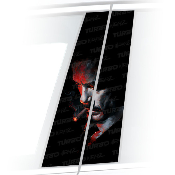 Naklejka na słupek samochodowy Tony Stark Godfather | TurboWrapz.com