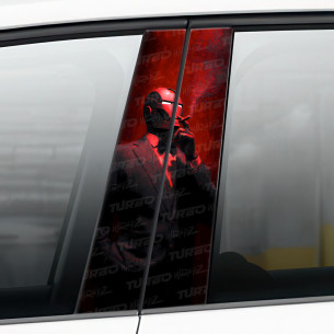 Sticker for car pillar Iron Man Godfather | TurboWrapz.com 2