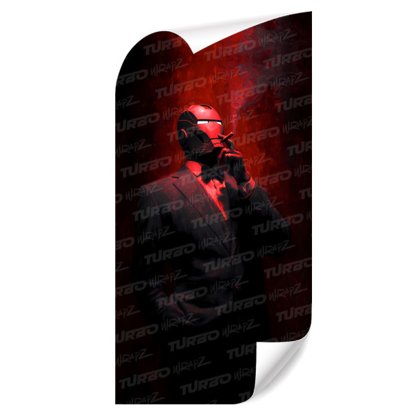 Sticker for car pillar Iron Man Godfather | TurboWrapz.com
